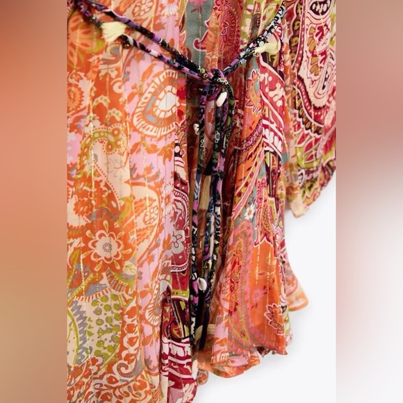 Zara dress boho printed viral blogger summer long sleeve mini vacation summer - Picture 13 of 14